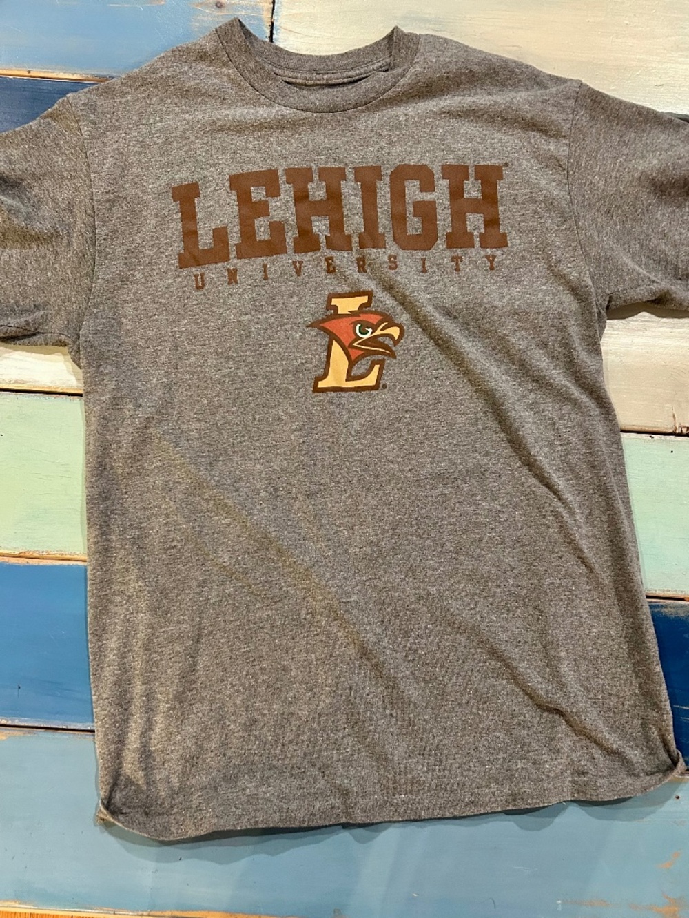Barnsmith Lehigh University Mountain Hawks Gray T-Shirt Men’s Medium
